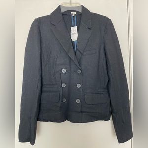 NWT J.Crew Black Wool Solid Thandie Blazer! Sz 4